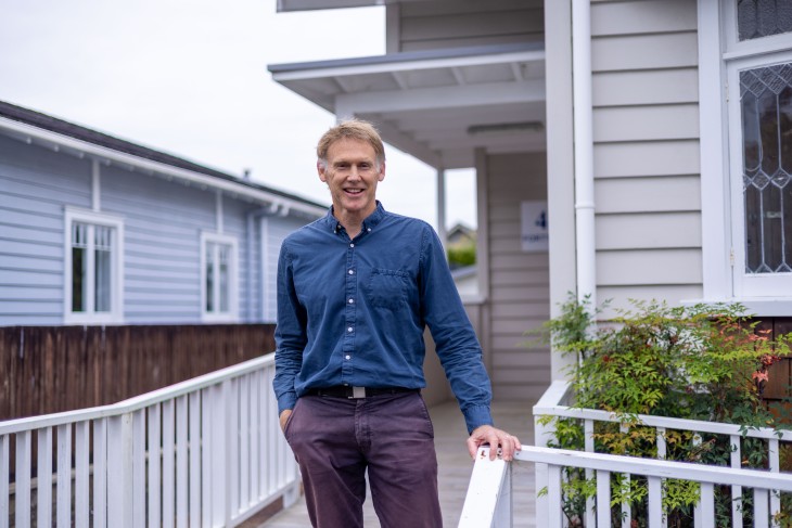 Dr Rod Nicholson standing outside his medical practice.